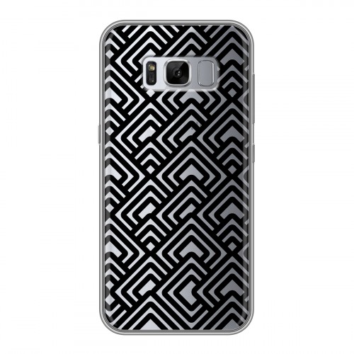 Полупрозрачный дизайнерский пластиковый чехол для Samsung Galaxy S8 Plus Геометрические паттерны