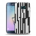 Полупрозрачный дизайнерский пластиковый чехол для Samsung Galaxy S6 Edge Геометрические паттерны