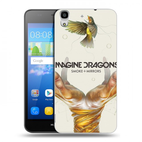 Дизайнерский пластиковый чехол для Huawei Y6 Imagine Dragons