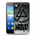 Дизайнерский пластиковый чехол для Huawei Y6 Linkin Park