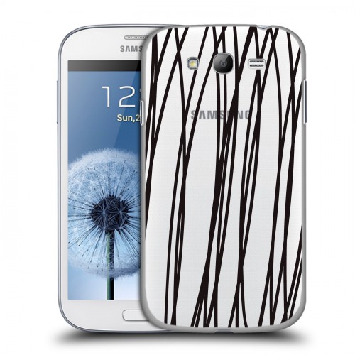 Полупрозрачный дизайнерский пластиковый чехол для Samsung Galaxy Grand Абстракции 