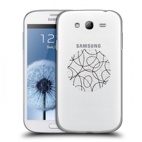 Полупрозрачный дизайнерский пластиковый чехол для Samsung Galaxy Grand Абстракции 5