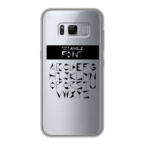 Полупрозрачный дизайнерский пластиковый чехол для Samsung Galaxy S8 Plus Прозрачные надписи 1