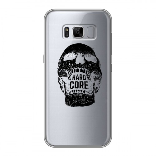 Полупрозрачный дизайнерский пластиковый чехол для Samsung Galaxy S8 Plus прозрачные черепа 