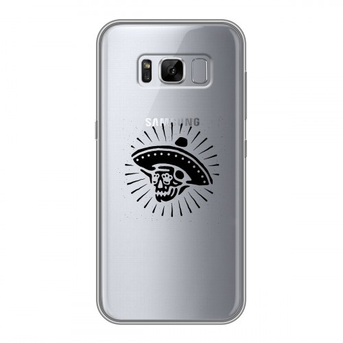 Полупрозрачный дизайнерский пластиковый чехол для Samsung Galaxy S8 Plus прозрачные черепа 
