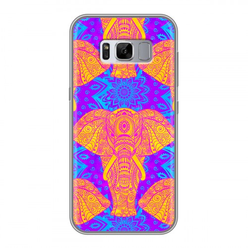 Дизайнерский силиконовый чехол для Samsung Galaxy S8 Plus слоны