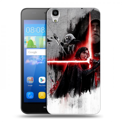 Дизайнерский пластиковый чехол для Huawei Y6 Star Wars : The Last Jedi