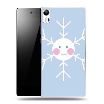 Дизайнерский силиконовый чехол для Lenovo Vibe Shot снежинка (на заказ)