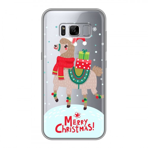 Полупрозрачный дизайнерский пластиковый чехол для Samsung Galaxy S8 Plus Новый год