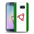 Дизайнерский пластиковый чехол для Samsung Galaxy S6 Edge флаг ингушетии