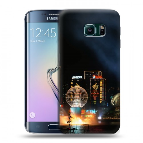 Дизайнерский силиконовый чехол для Samsung Galaxy S6 Edge Токио