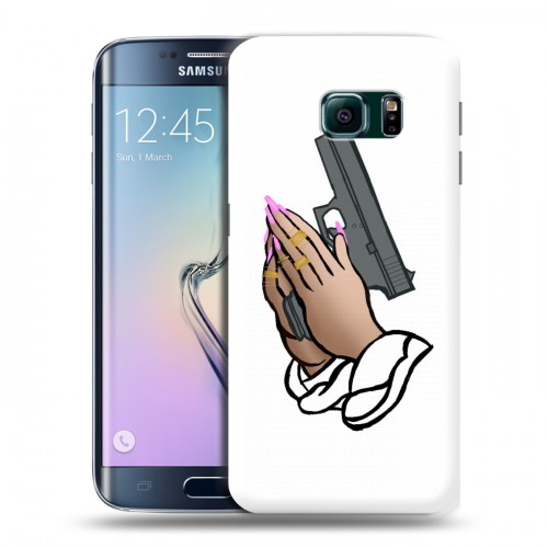 Дизайнерский пластиковый чехол для Samsung Galaxy S6 Edge drake