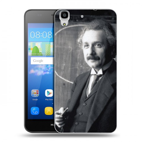 Дизайнерский пластиковый чехол для Huawei Y6 Альберт Эйнштейн