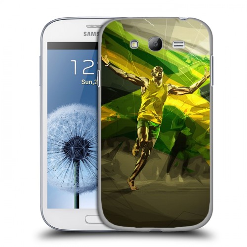 Дизайнерский пластиковый чехол для Samsung Galaxy Grand Усейн Болт