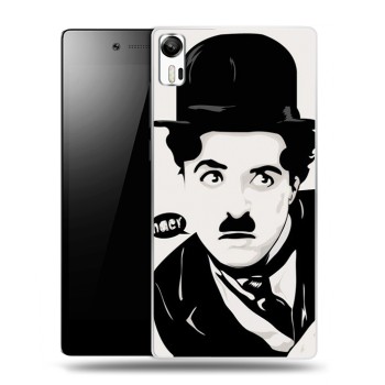 Дизайнерский силиконовый чехол для Lenovo Vibe Shot Чарли Чаплин  (на заказ)