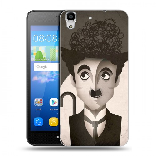 Дизайнерский пластиковый чехол для Huawei Y6 Чарли Чаплин 