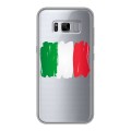 Полупрозрачный дизайнерский пластиковый чехол для Samsung Galaxy S8 Plus Флаг Италии