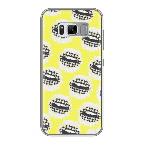 Дизайнерский силиконовый чехол для Samsung Galaxy S8 Plus Ромашковый мир