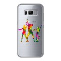 Полупрозрачный дизайнерский пластиковый чехол для Samsung Galaxy S8 Plus Прозрачные танцоры