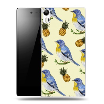 Дизайнерский силиконовый чехол для Lenovo Vibe Shot Птицы и фрукты (на заказ)
