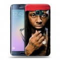 Дизайнерский пластиковый чехол для Samsung Galaxy S6 Edge Lil Wayne