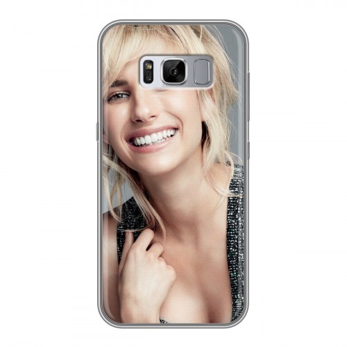 Дизайнерский силиконовый чехол для Samsung Galaxy S8 Plus Эмма Робертс