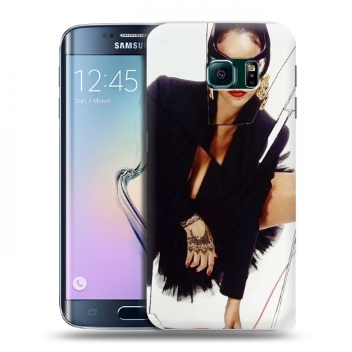Дизайнерский пластиковый чехол для Samsung Galaxy S6 Edge Риана