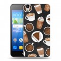 Дизайнерский пластиковый чехол для Huawei Y6 Кофе зависимость