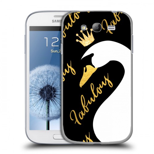 Дизайнерский пластиковый чехол для Samsung Galaxy Grand Лебеди