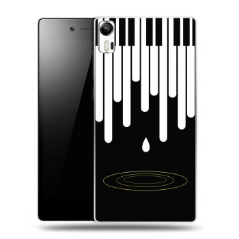 Дизайнерский силиконовый чехол для Lenovo Vibe Shot Дизайнерское пианино (на заказ)