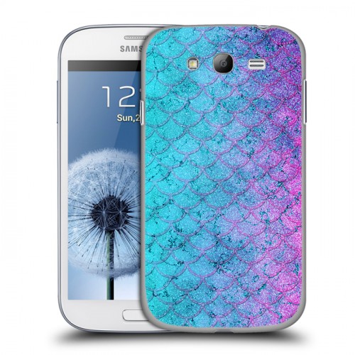 Дизайнерский пластиковый чехол для Samsung Galaxy Grand Чешуя