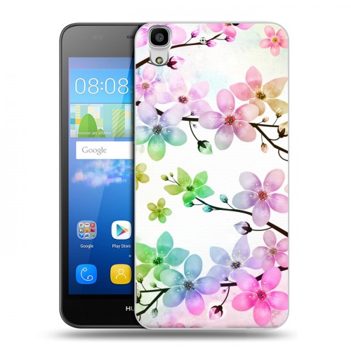 Дизайнерский пластиковый чехол для Huawei Y6 Органические цветы