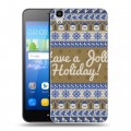Дизайнерский пластиковый чехол для Huawei Y6 Рождественный ацтек