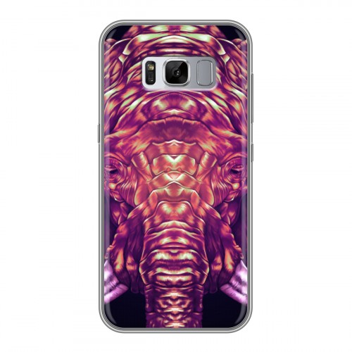 Дизайнерский силиконовый чехол для Samsung Galaxy S8 Plus Ультрафиолетовые животные