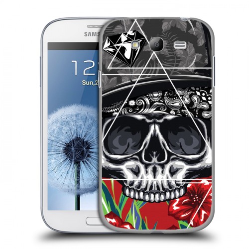 Дизайнерский пластиковый чехол для Samsung Galaxy Grand Дизайнерские черепа