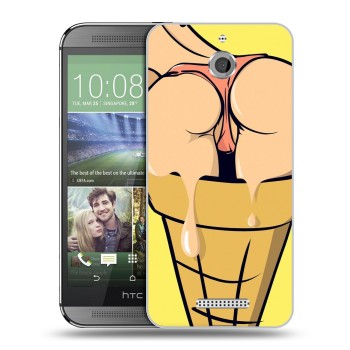 Дизайнерский силиконовый чехол для HTC Desire 510 креативный дизайн (на заказ)