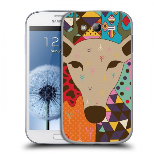 Дизайнерский пластиковый чехол для Samsung Galaxy Grand Животные Модерн