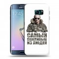 Дизайнерский пластиковый чехол для Samsung Galaxy S6 Edge Путин