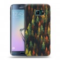 Дизайнерский силиконовый чехол для Samsung Galaxy S6 Edge Романтика путешествий