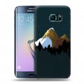 Дизайнерский силиконовый чехол для Samsung Galaxy S6 Edge Романтика путешествий