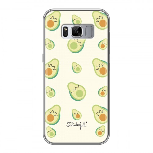 Дизайнерский силиконовый чехол для Samsung Galaxy S8 Plus Веселое авокадо