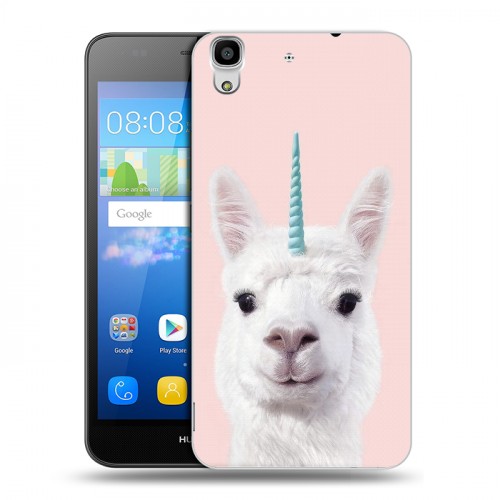 Дизайнерский пластиковый чехол для Huawei Y6 Мятные звери