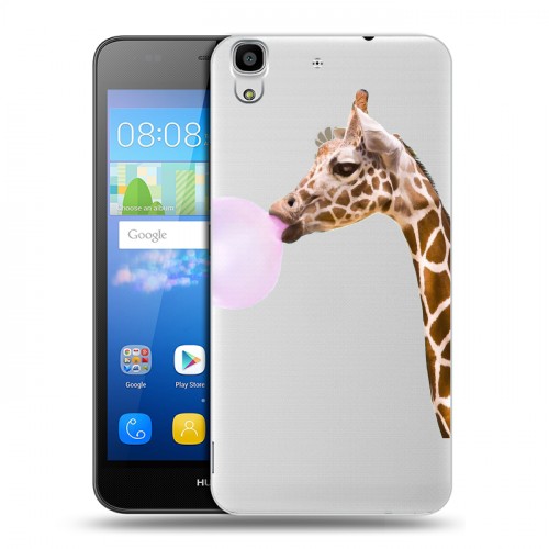 Дизайнерский пластиковый чехол для Huawei Y6 Мятные звери