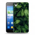 Дизайнерский пластиковый чехол для Huawei Y6 Нуарные листья