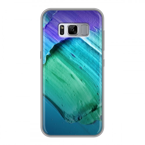 Дизайнерский силиконовый чехол для Samsung Galaxy S8 Plus Мазки краски