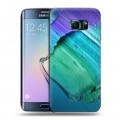 Дизайнерский пластиковый чехол для Samsung Galaxy S6 Edge Мазки краски