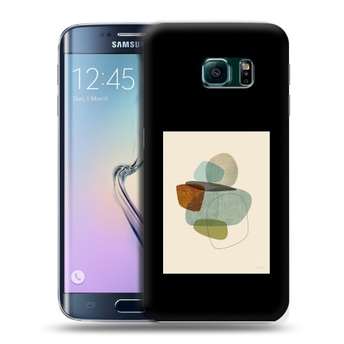 Дизайнерский пластиковый чехол для Samsung Galaxy S6 Edge Стильные абстракции