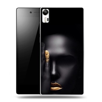 Дизайнерский силиконовый чехол для Lenovo Vibe Shot Черное золото (на заказ)