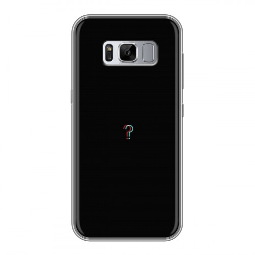 Дизайнерский силиконовый чехол для Samsung Galaxy S8 Plus Минимализм на черном