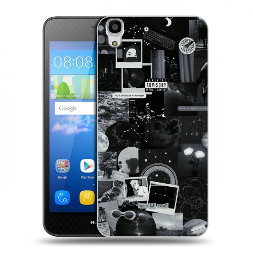 Дизайнерский пластиковый чехол для Huawei Y6 Коллаж